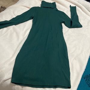 Wild Fable green turtle neck dress